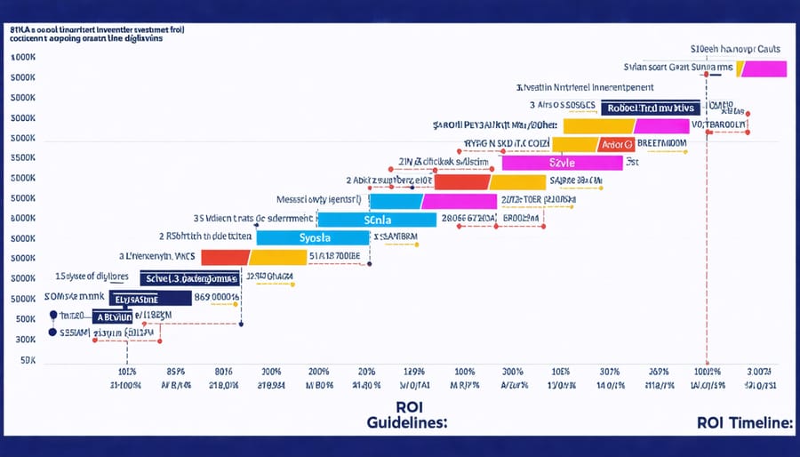 Line graph comparing initial costs, operational savings, and cumulative financial returns over 25 years