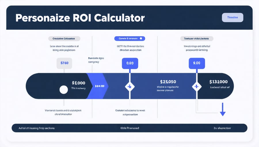 Custom solar savings calculator showing financial benefits over time