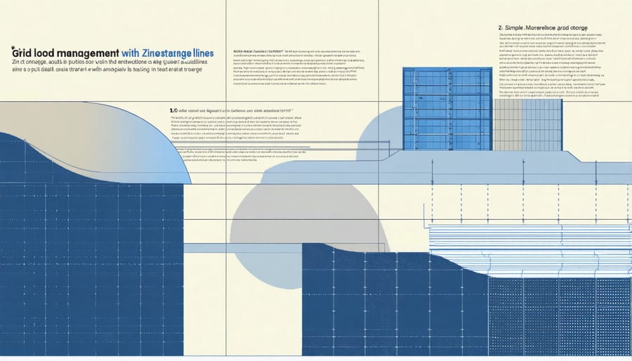 Graph showing how zinc storage smooths peak demand periods throughout the day