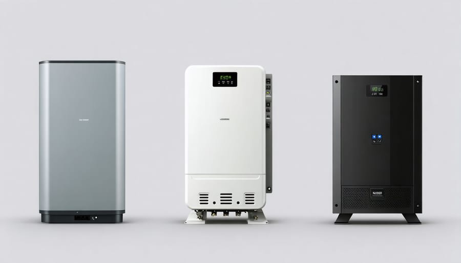 Side-by-side comparison of string inverter, microinverter, and power optimizer installations