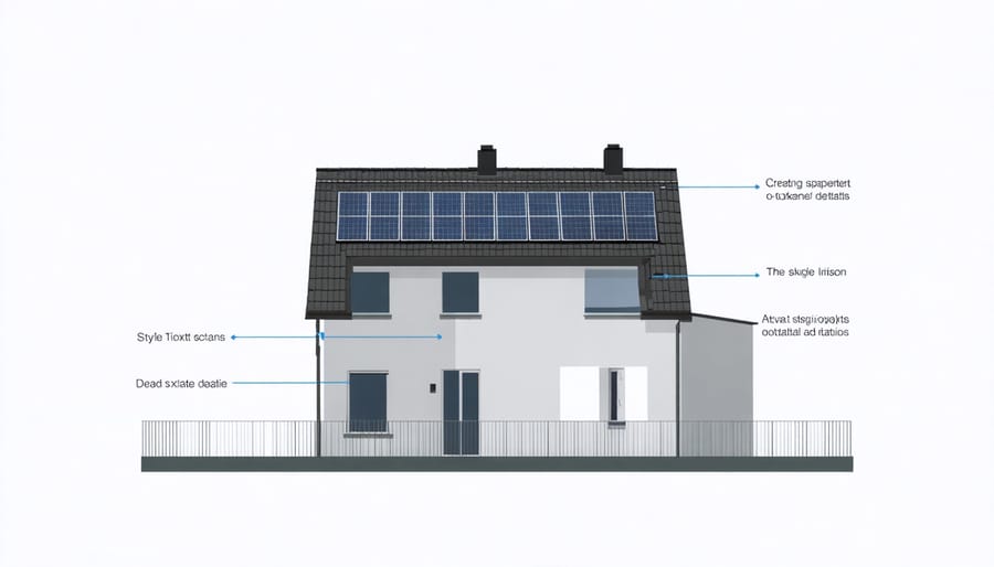 Technical illustration of roof mounting configurations for solar panel expansion