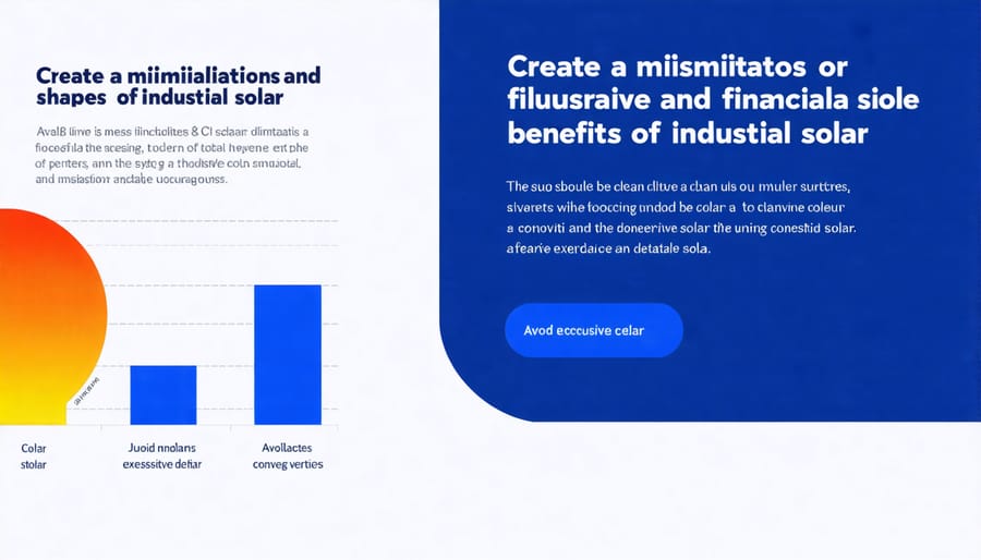 Visual chart displaying solar energy cost savings and return on investment metrics