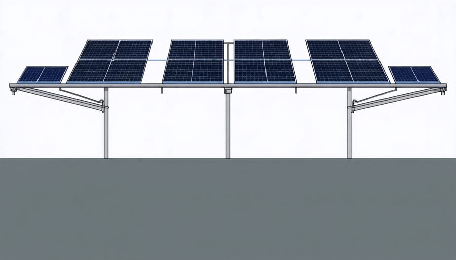 Cross-section illustration comparing correct and incorrect solar panel roof mounting techniques
