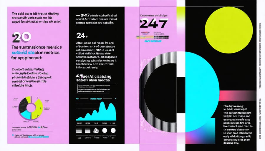 Visual representation of AI chatbot performance metrics in solar customer service