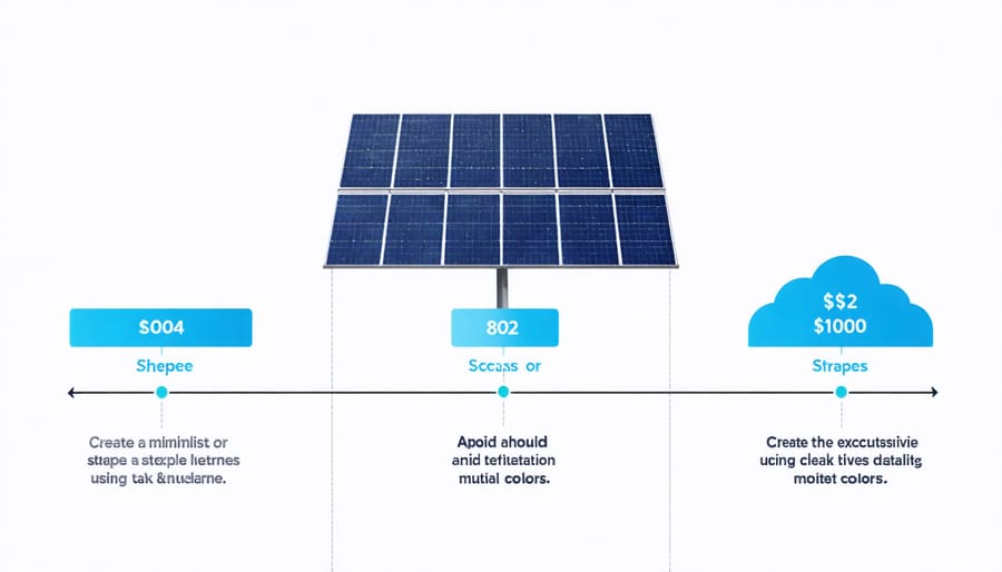Visual breakdown of solar installation costs showing 30% federal tax credit savings