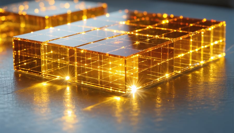 Microscopic view of perovskite crystal structure used in next-generation solar cells