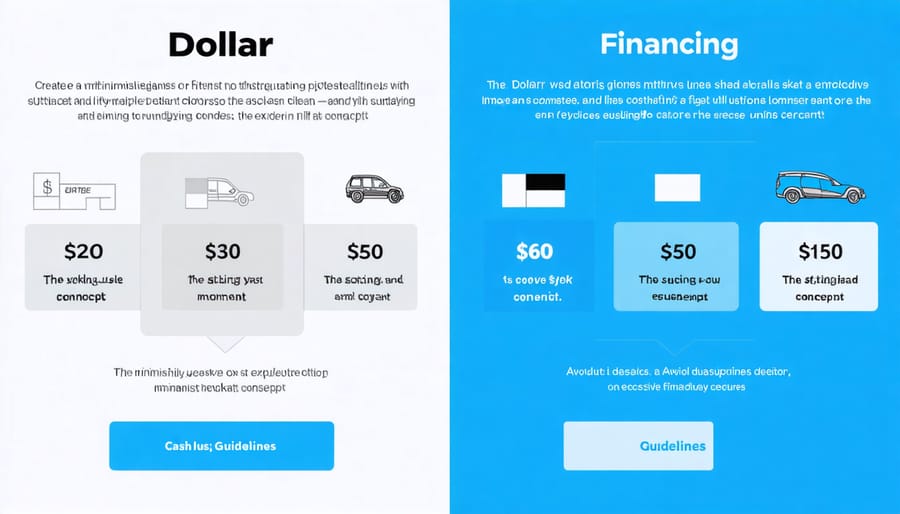 Visual comparison of solar financing options showing cash purchase, loans, and lease payment structures