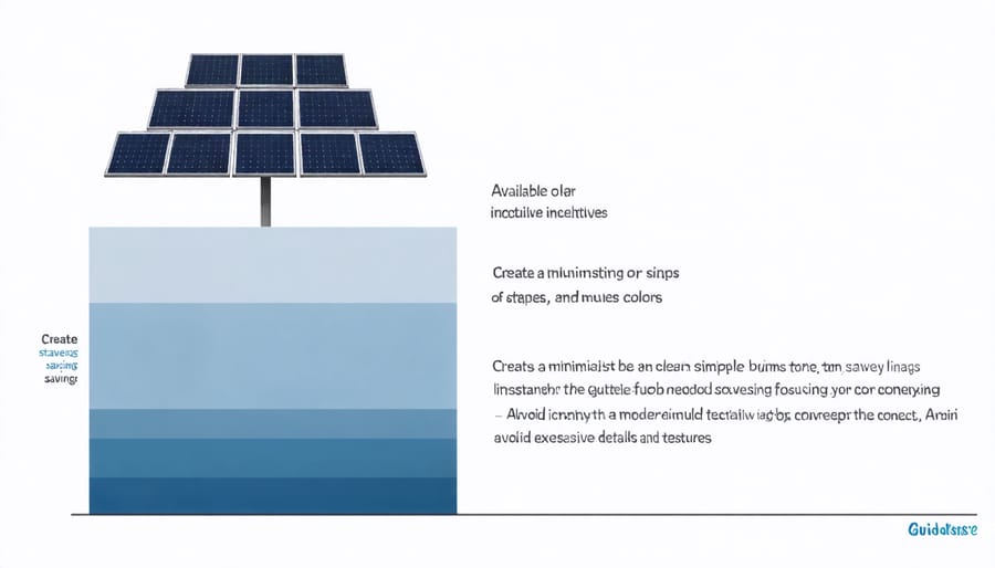 Chart displaying federal, state, and utility solar incentives with percentage breakdowns