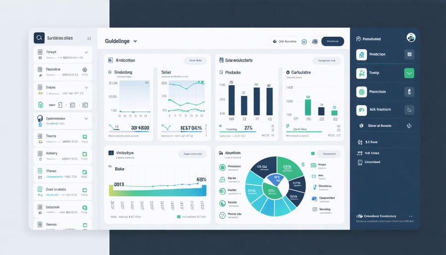 Mobile app interface displaying solar power monitoring and optimization controls