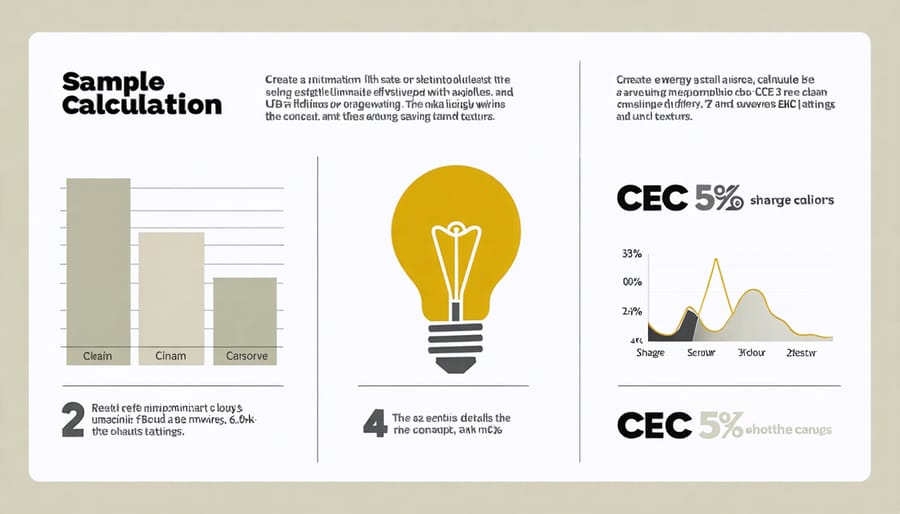 Visual calculation example showing how CEC efficiency affects annual energy savings