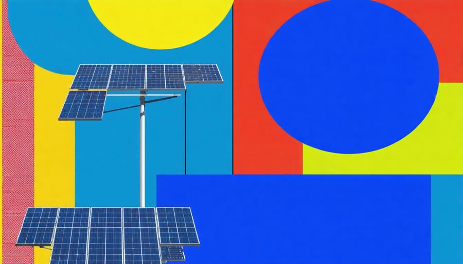 Graph comparing traditional versus innovative solar installation costs and returns
