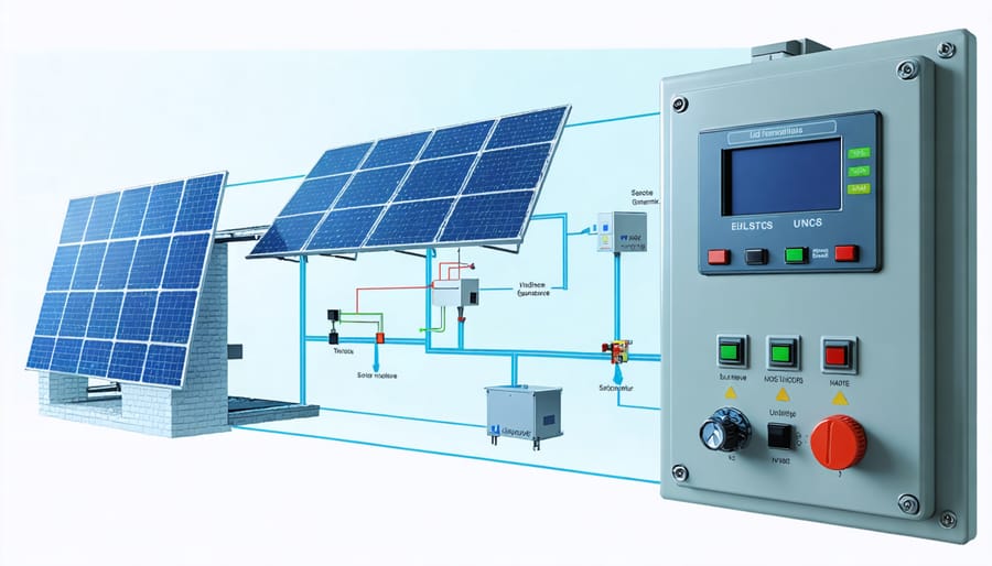 Modern digital control interface for managing integrated solar and biomass energy systems