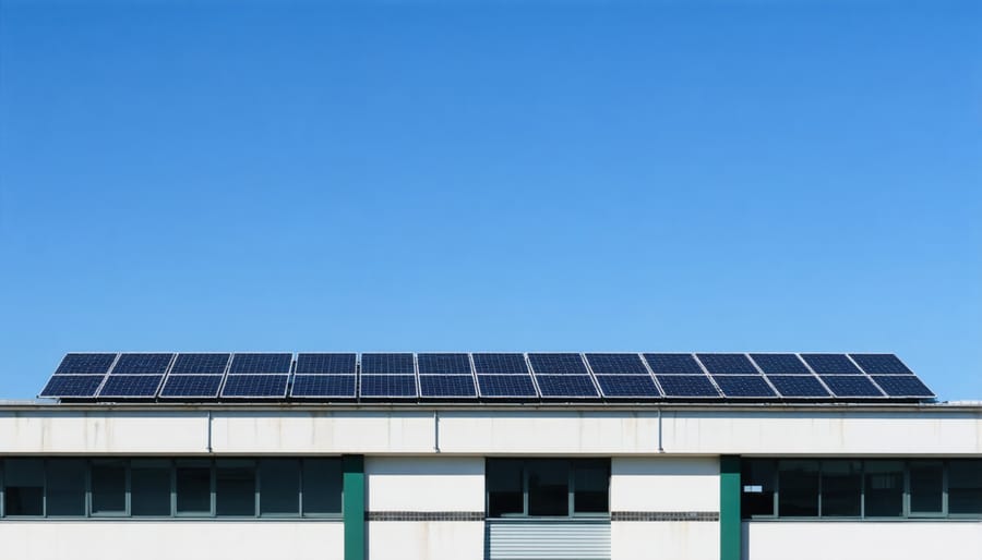 Modern hospital facility powered by rooftop solar panels