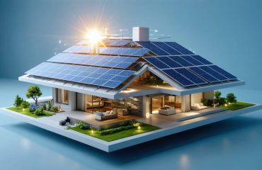 Conceptual illustration of advanced solar panel technologies capturing and converting sunlight efficiently, symbolizing innovation and future potential in solar energy.