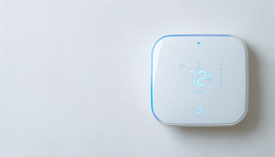 Installation steps for connecting a 12V smart thermostat to a solar power system