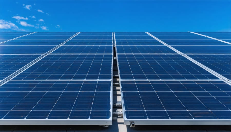 Bifacial solar panels installed on residential roof showing dual-sided glass construction