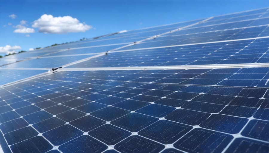 Homeowners consulting with solar installation professional about panel placement and thermal management