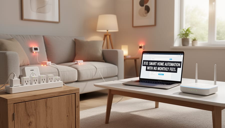 X10 home automation controller and modern smart home hub displayed side by side for comparison